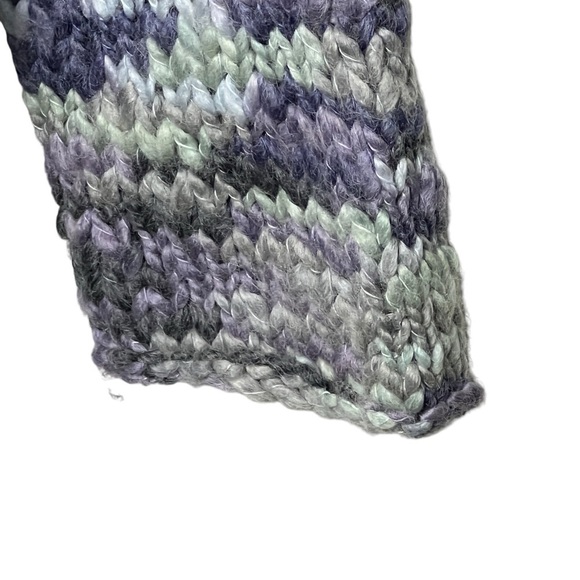 J.Jill Sweater Size Medium Wool Blend Handknit Multi-Color Chunky Knit - Picture 5 of 9